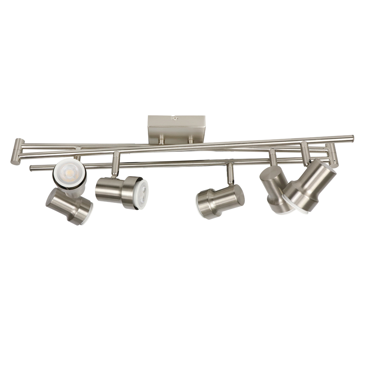 Ceiling Lights With 6 Blubs Stainless Steel