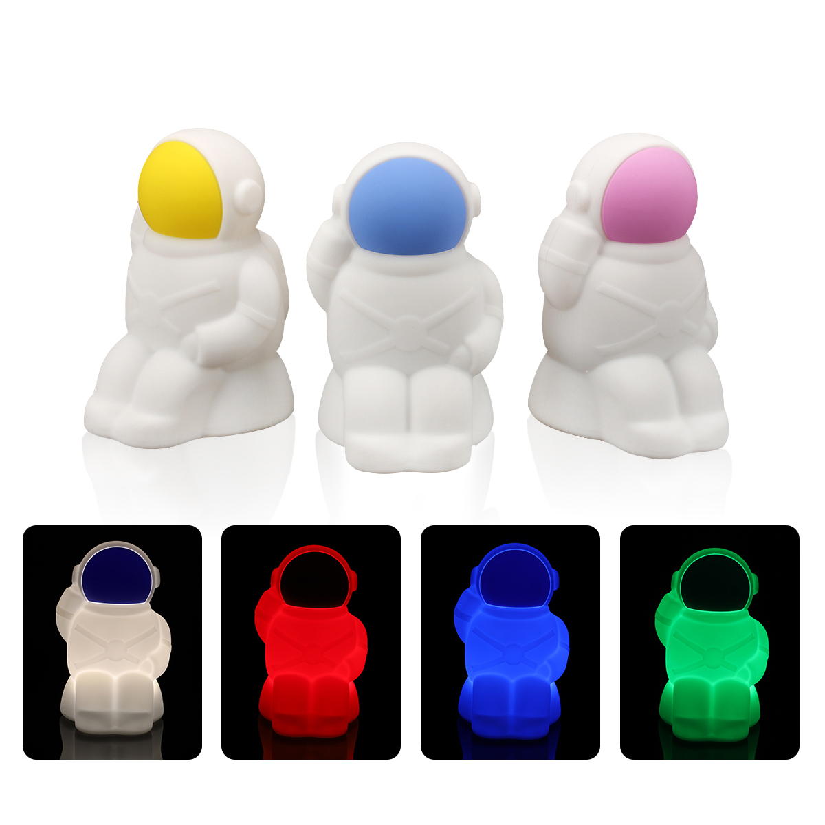 Spaceman Baby Night Light With Three Color Transformation