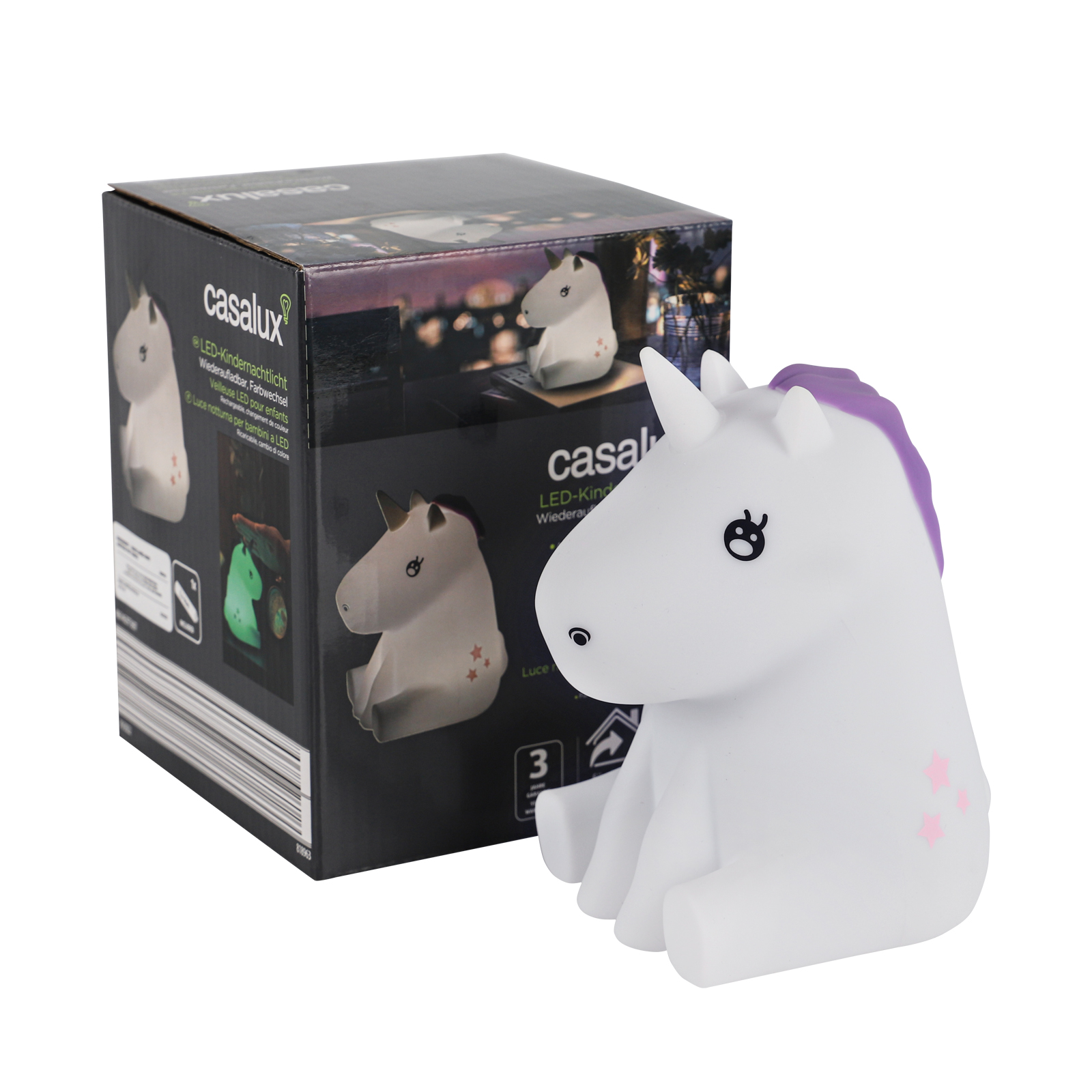 Unicorn Led Night Light LED Animal Light Food Grade Silicone Bed Lamp Built-in Battery for Children Promotion Gift CE RoHS